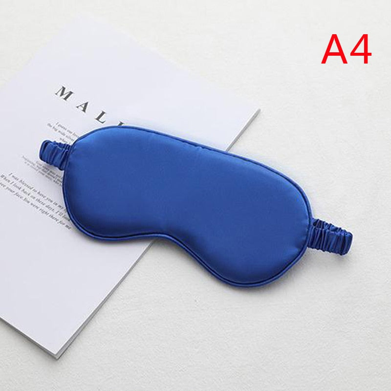 1Pc New Silk Sleeping Eye Mask Cover Blindfold