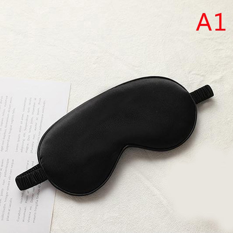 1Pc New Silk Sleeping Eye Mask Cover Blindfold