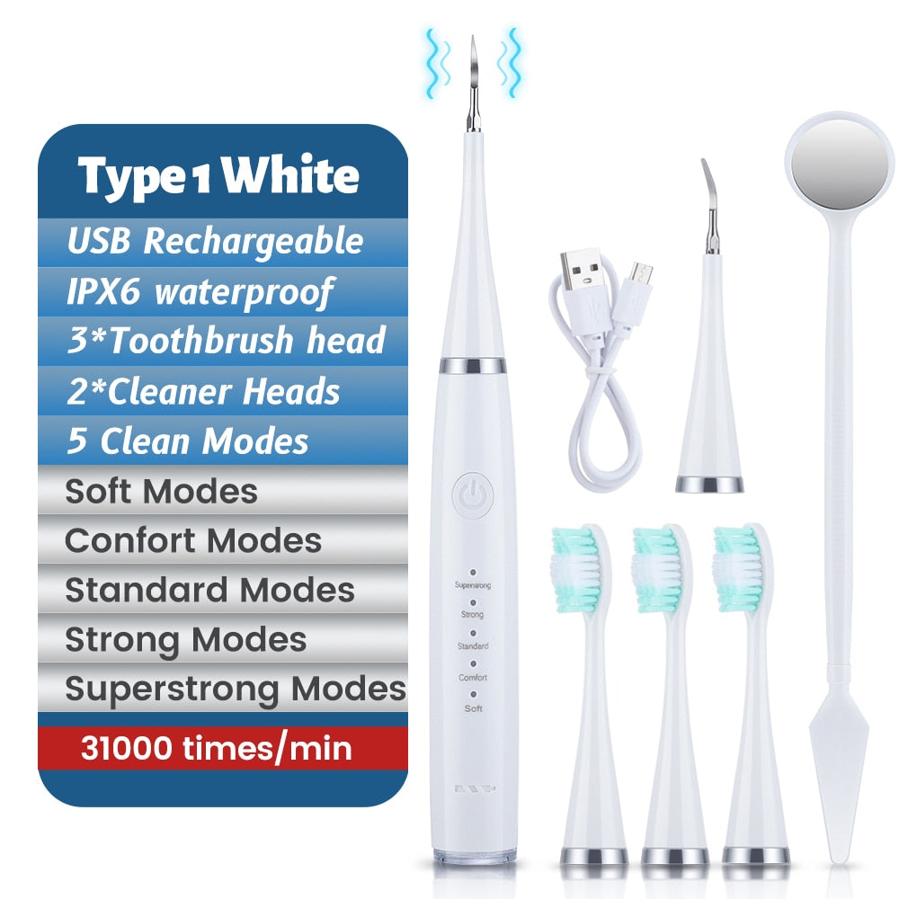 Electrical Dental Teeth Whitening Cleaner Kit