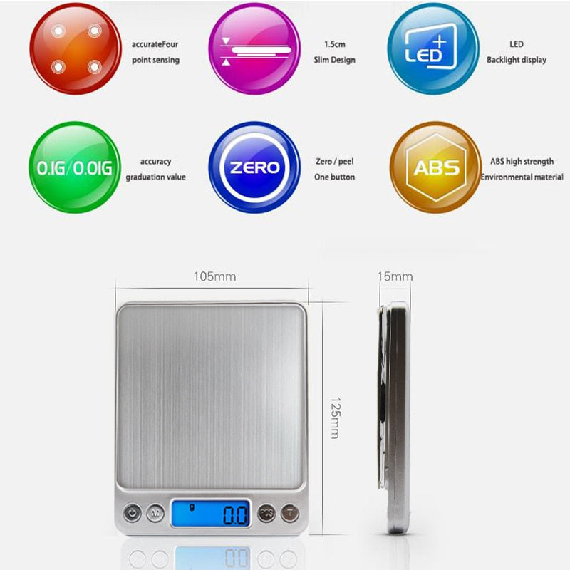 LCD Portable Mini Electronic Digital Scales