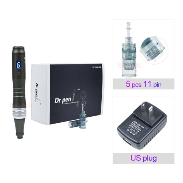 Wireless Derma Pen with Cartridges Kit