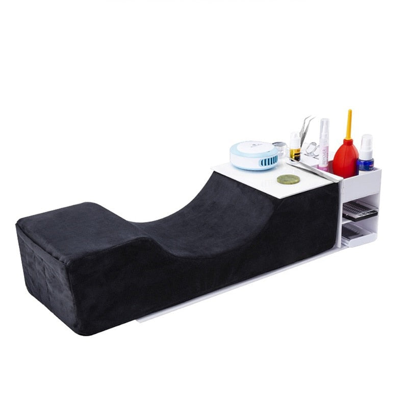 Eyelash Soft Memory Foam Lash Neck Support with Shelf Set